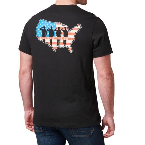 5.11 TACTICAL LAND OF THE FREE TEE SHORT SLEEVE SIZE LARGE - Picture 1 of 6